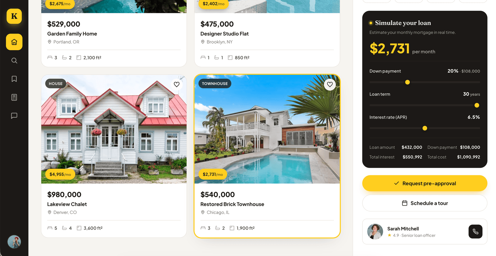 Keystone — plataforma de préstamos inmobiliarios