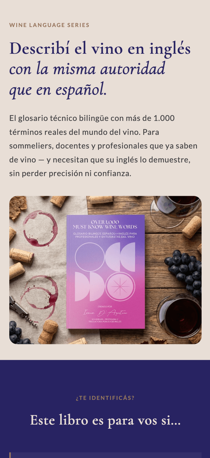 Landings en Shopify para ebooks — vista mobile